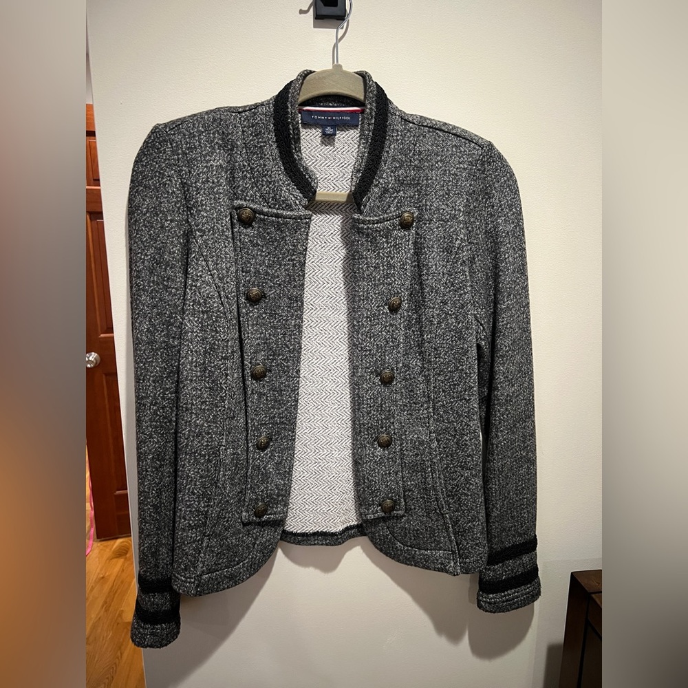 Tommy Hilfiger Women's Marled Military Band Jacket - Picture 10 of 10